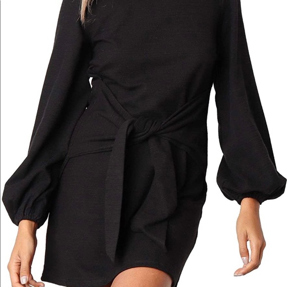 Bodycon Tie Waist Dress - Picture 2 of 5